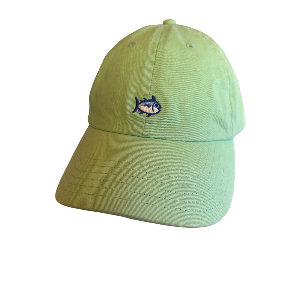Southern Tide Lime Green Baseball‎ Cap Fish Logo Adjustable Strap